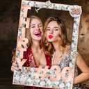 Cheerland 30th Birthday Photo Frame Happy 30th Party Favors Disco Ball Pastel Pink Silver Champagne Photo Props Milestone Anniversary Success Party Decorations Backdrop Supplies