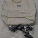 Expandable Foldable Wheeled Travel Duffle Bag - Detachable Rolling Wheels Carry On Gift (White)