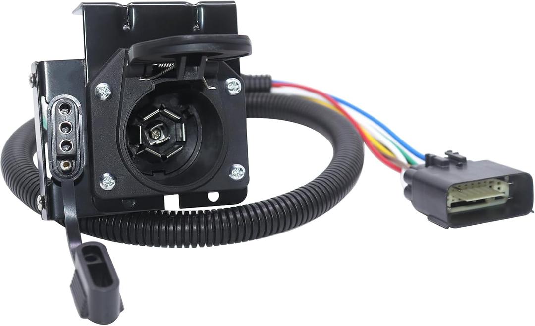 CARROFIX Multi-Tow 7-Way & 4-Pin Trailer Wiring Harness Fits for Tesla Model Y, OEM-Style Replacement Towing Hitch Connector Plug and Play