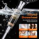 High Pressure Rain Shower Head Combo with Upgrade Magnetic Filtered Detachable Handheld Showerhead (10 Modes), 12" Rainfall Shower Head, 12" Adjustable Extension Arm, Chrome