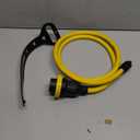 Kanayu 10ft 30 Amp to 15 Amp 110 Volt RV Adapter Cord Compatible with NEMA 5-15P to L5-30R, 3 Prong Locking Power Adapter 15A Household Male to 30A RV Female for Trailer Camper