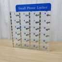 Clear 24 slots Clear Cell Phones Storage Locker Box Cell Phone Organizer Cabinet for Classroom Office,Shool,Office