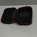 Hard Camera Case for Canon EOS Rebel T7 R50 R100 R10 R5 R6 R8 Mark II, DSLR Mirrorless Camera Bag with 6 Slots &Adjustable Divider for Lens and Accessories, Travel Storage, Black/Red Zipper