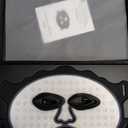 Red Light Therapy for Face, Led Face Mask Light Therapy with Rechargeable Remote, LED Face Mask Light Therapy at Home, Comfortable Red Light Therapy Mask at Home, Black