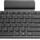 Lenovo 700 Modern Wireless Keyboard, 2.4 GHz Dongle & Dual Bluetooth Connection, AES-128 Encryption, 36 Month Battery Life, Luna Grey