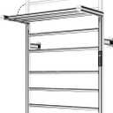 Foldable Heated Towel Rack, Smart Dual-Zone App & Voice Control Electric Towel Warmer Rack, GFCI Plug-in/Hardwired, Wall-Mounted, Drill-Free Install, Chrome, CA3-900X550-Pro-C