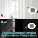 BGment Short Blackout Curtains 30 Inch Long 2 Panels - 100% Room Darkening Bedroom Curtains for Small Window, Thermal Insulated Soundproof Grommet Curtains for Loft/Basement, 42 Wide, Pure White