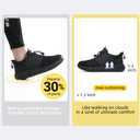 Diabetic Shoes for Men Wide Slip-on Shoes for Swollen Feet Walking Shoes for Elderly Foot Pain Relief Neuropathy, Black, 16