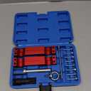 Engine Timing Tool Kit, Compatible with Mercedes Benz M157/M276/ M278, Camshaft Timing Tool with T100, Fuel Injector Puller, Rotary Rod, Fixing Screw, with Case and Gloves