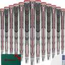 Gowolf Premium Cross Corded Natrual Rubber Golf Grips 13 Pack, Back Rib Improved Control Multi-compound Hybrid Golf Club Grips with 15pc Tapes or Full Kits