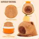 Ditucu Coffee Cup Capybara Plush 9 inch Cute Capibara Stuffed Animal Soft Plushies Toys Gifts for Kids Adults Brown