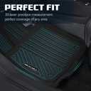 Floor Mats & Cargo Liner & Backrest Mat for 2021-2026 Chevrolet/Chevy Suburban/GMC Yukon XL 7 Seats All Weather Protection TPE Rubber Full Set Automotive Floor Liner Accessories (2nd Row Bucket Seats)