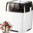 Ice Cream Maker Machine, 1.6-Quart Ice Cream, Sorbet and Frozen Yogurt Machine, Fully Automatic Double-Insulated Freezer Bowl Makes Frozen Desserts Under 30 Minutes