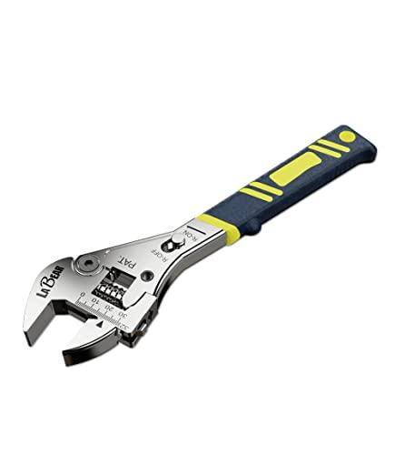 LABEAR- 10 inch long x 1-1/4 inch(32mm) Adjustable Ratchet Wrench