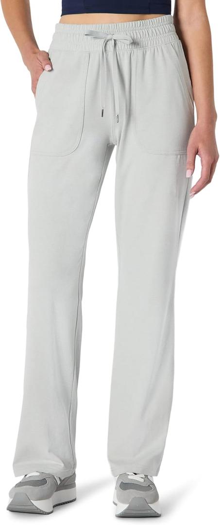 Amazon Essentials Women's Relaxed fit Athletic Soft Performance Lightweight Stretch Casual Workout Sweatpants (Space Dye Dove)