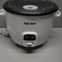 AROMA Rice Cooker, 3-Cup (Uncooked) / 6-Cup (Cooked), Small Rice Cooker, Oatmeal Cooker, Soup Maker, Auto Keep Warm, 1.5 Qt, White, ARC-393NG
