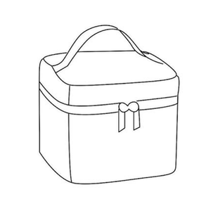 4 Small Red and Black Lunch Bags