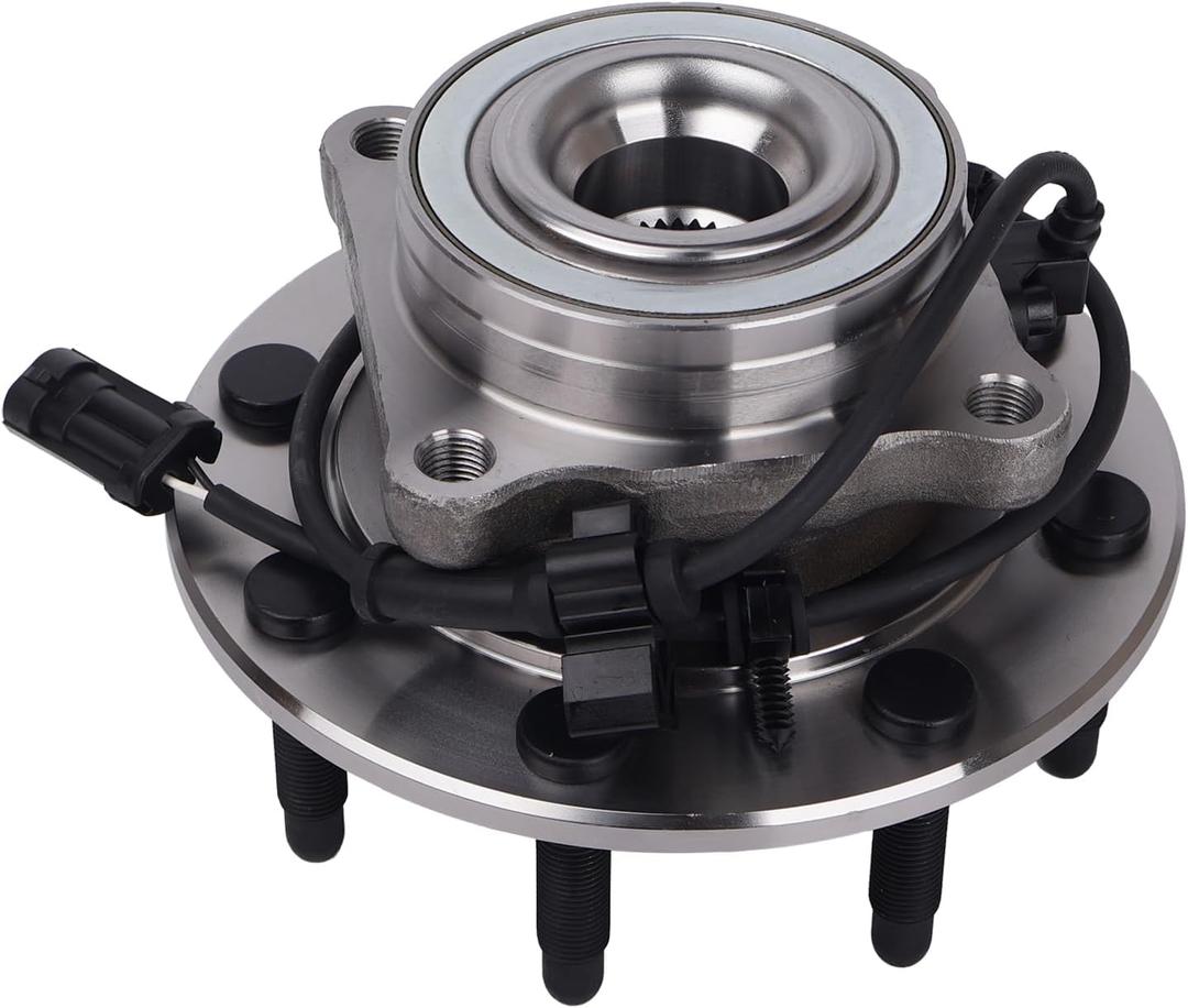 MACEL 515058 Front 4WD Wheel Bearing Hub Assembly Compatible with Chevy Silverado Suburban Avalanche 1500 2500 3500 HD, GMC Sierra 1500 2500 3500, Yukon XL 2500,Hummer H2, 8 Lugs