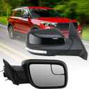 Right Passenger Side Mirror Fits 2011 2012 2013 2014 2015 Ford Explorer With Blind Spot Glass,Heated,Turn Signal,Puddle Light,Manual Folding 7Pins Replaces BB5Z17682NA