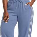 Sweatsuits Women 2 Piece Outfit Sleeveless Pullover Hoodie Sweatshirt and Sweatpants Sweat Pants Set with Pockets