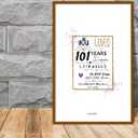 101st Birthday Party Guest Book Poster - Table Centerpiece Decoration Banner for Women or Men Turning 101 years old - Sweet Guest Book Alternative - 11x17 In Art Anniversary Keepsake Sign for Wishes