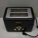 2 Slice Toaster, Retro Bread Toaster with LED Display, Extra Wide Slots Toasters with 6 Bread Shade Settings, Bagel, Cancel, Defrost Function, Stainless Steel with High Lift Lever, Removal Crumb Tray