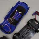 RC Drift Car with Gyro 1/18 Scale LDRC Drift Car Remote Control RWD Hobby Drifting Vehicle 2.4 GHz Proportional Throttle Steering ESP Gyroscope Metal Drive Shaft Alloy Shell Adult LD1899