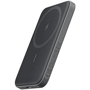 Anker 621 Magnetic Portable Charger (MagGo), 5,000mAh Wireless Power Bank with USB-C Cable, Magsafe-Compatible Battery Pack for iPhone 16/15/14/13/12 Series