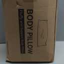 Leeden Body Pillow Insert - Full Body Pillow for Adults - Large Long Bed Pillow for Side Sleeper - Firm Breathable Support - 20 x 54 Inch - White