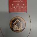 Rustic Nativity Christmas Ornament 2025-2-Sided Printed Ceramic Nativity Scene Ornaments, Religious Presents for Christian Women Men - Holy Family Jesus Christmas Tree Decorations