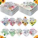 Christian Handkerchiefs for Women Inspirational Bible Verse Gift for Church Mother's Day Ladies Hankies