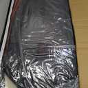 Black and Red Leather Car Seat Cover Set, with Lumbar Support