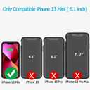 Battery Case for iPhone 13 Mini, Enhanced 6500mAh Ultra Thin Portable Protective Power Smart Charging Case Compatible with iPhone 13 Mini (5.4 inch) Rechargeable Extended Battery Charger Case (Black)