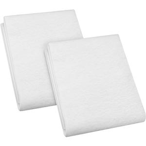 Pangda 2 Pcs 24 x 58'' Double Sided Fusible Foam Stabilizer Flex 2 Sided Flex Foam Stabilizer Soft and Reliable White Iron-on Non-Woven Fusible Interfacing for Sewing Tote Bags Purses Quilting