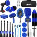 26Pcs Car Detailing Brush Set, Car Detailing Kit, Car Detailing Brushes, Car Cleaning Kit, Car Windshield Cleaning Tool, Professional Car Care kit - Car Wash Brush kit for Interior Exterior Wheels