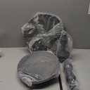 Funecy Metal Small End Table,Vintage Matte Black Round Side Table Nightstand for Bedside or Sofa,Small Accent Pedestal Table for Living Room Corners Bedroom Patio and bar (Matte Black)