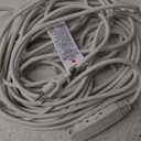DEWENWILS 3 Outlet Extension Cord with Flat Plug, 25 FT 16/3 Awg Grounded Power Cable for Indoor Use, SPT-3 Cord, White, ETL Listed, 1 Pack
