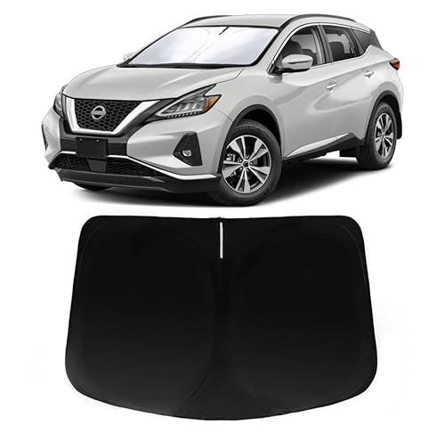 PAIMOHO Windshield Sun Shade for Nissan Murano 2015-2024, Car Front Window Sunshade with 240T Sun Visor Protector Blocks UV Rays Heat Sun Shield Accessories