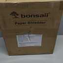 Bonsaii 12-Sheet Cross Cut Paper Shredder, 5.5 Gal Home Office Heavy Duty Shredder for Paper, Credit Card, Mail, Staples, with Transparent Window, High Security Level P-4 (C275-A)