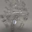 20 Pcs Plastic Locking Shelf Pins 5mm, 3/4 Clear Plastic Locking Shelf Support Peg Clips for 4.5-5mm Diameter Peg Hole & Slightly Larger Than 20-21mm Cabinet Shelves