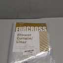 EurCross Small Extra Long Clear Shower Curtain Liner 60 inch Wide by 84 inches Length with 5 Magnet Weights and Hooks, 9G Premium PEVA See Through Small Plastic Shower Curtain 60x84