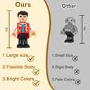 15 Pieces Magnetic People Figures for Kids, Magnet Play People Perfect for Magnetic Tiles Building Blocks STEM Learning Magnet Toys for Boys Girls Ages 3 4 5 6 7+ Years Birthday Gifts