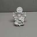 Indian God Lord Ganesha Statue,Hindu Elephant Statue Ganpati Idol Buddha Sculptures,Hindu Gift,Home Temple Mandir Meditation Yoga Room Decor 7.87"(White)