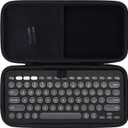 Lebakort Hard Case Compatible with Logitech Pebble Keys 2 K380s K380 Keyboard (Graphite Case)