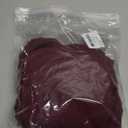 KI LAPHEE Long Sleeve Shirts for Women Boho Tops  Swiss Dot Blouse, Flowy Chiffon Lace Tunic (Large, Burgundy)