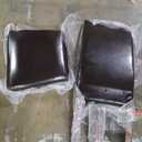 Flash Furniture Greenwich Series Brown LeatherSoft Upholstered Panel Back Mid-Century Parsons Dining Chair (Set of 1)