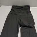 Maternity Flare Leggings with Pockets Over The Belly Yoga Pants for Workout Soft Pregnancy Activewear (Medium, Black)