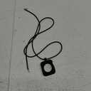 HALLEAST Compatible with Apple Watch Necklace Pendant Silicone Case Cover Replacement for iWatch Pendant Series 9 8 7 6 5 4 3 2 SE SE2 SE3, 38 40 41mm, Black