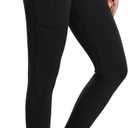 baleaf Women's Fleece Lined Leggings Water Resistant Thermal Winter Warm Tights High Waisted with Pockets Running Gear (X-Large, A-black-27)