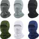 6 Packs Ski Mask Sun UV Protection Hood Breathable, Balaclava Face Mask for Men Women - Motorcycle Fish (One Size)